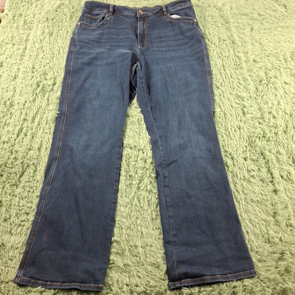 J Jill Denim High Rise Boot Cut 18 Womens Blue